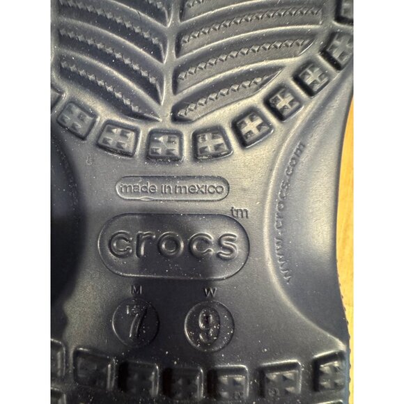 CROCS Unisex Womens 9 Men's 7 Classic Slip On Navy Blue NEW - Picture 5 of 8